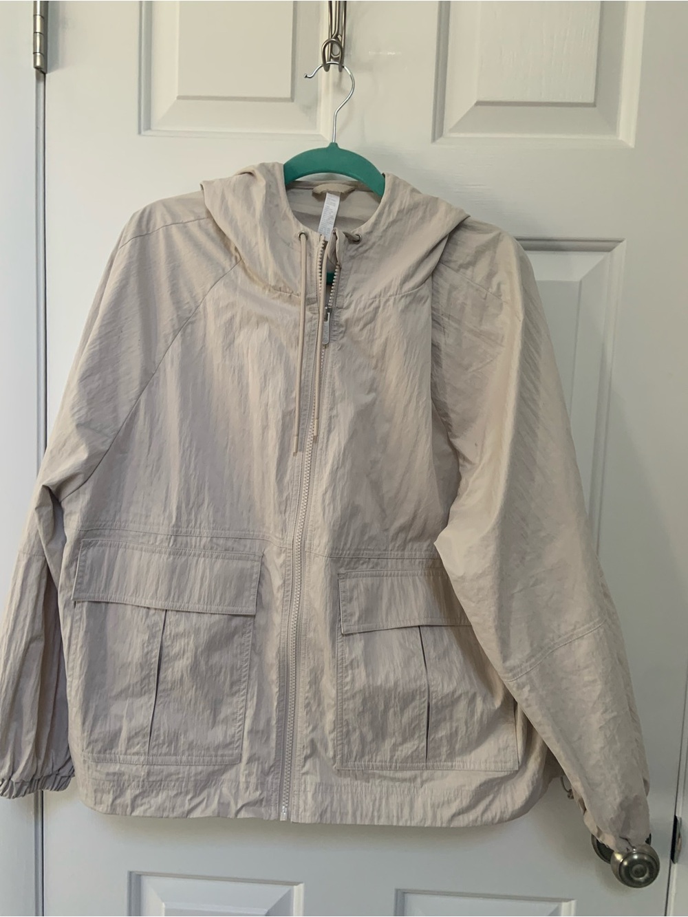 Zella Light Beige Hooded Utility Jacket
